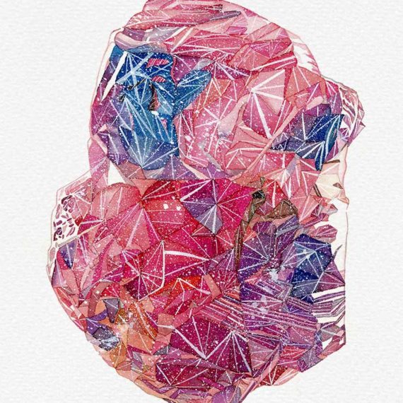 Watercolor painting illustration by Raquel Saavedra