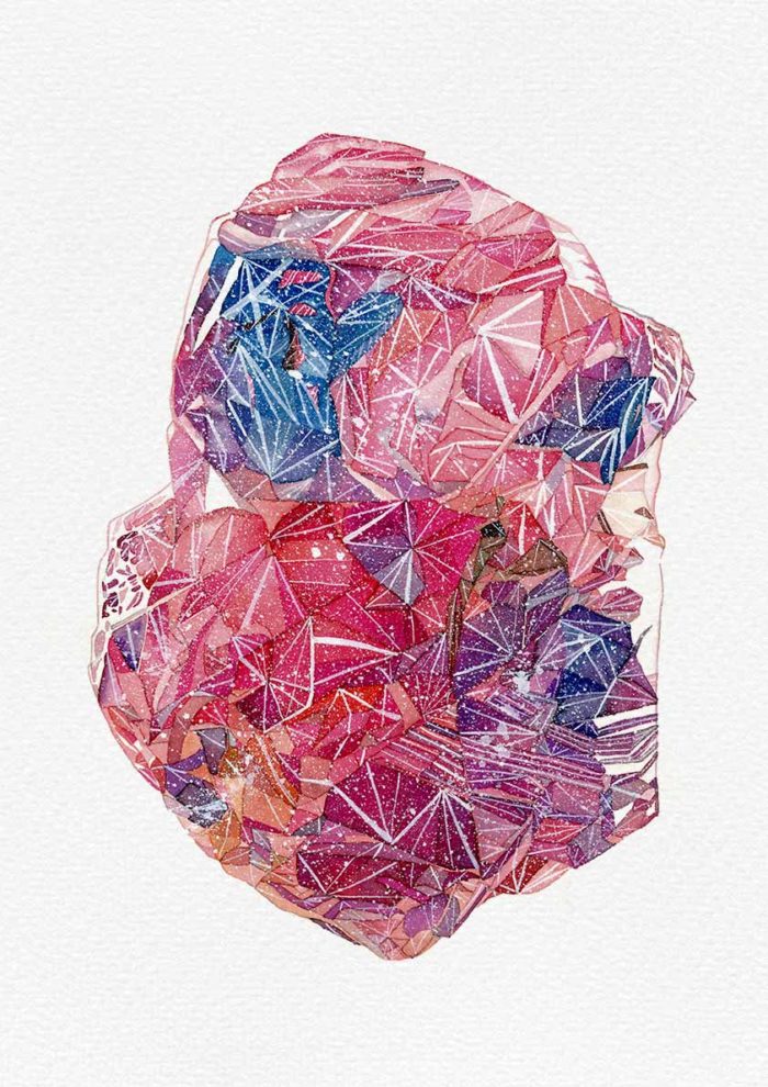 Watercolor painting illustration by Raquel Saavedra
