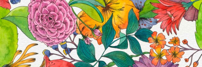 Botanical pattern by Raquel Saavedra